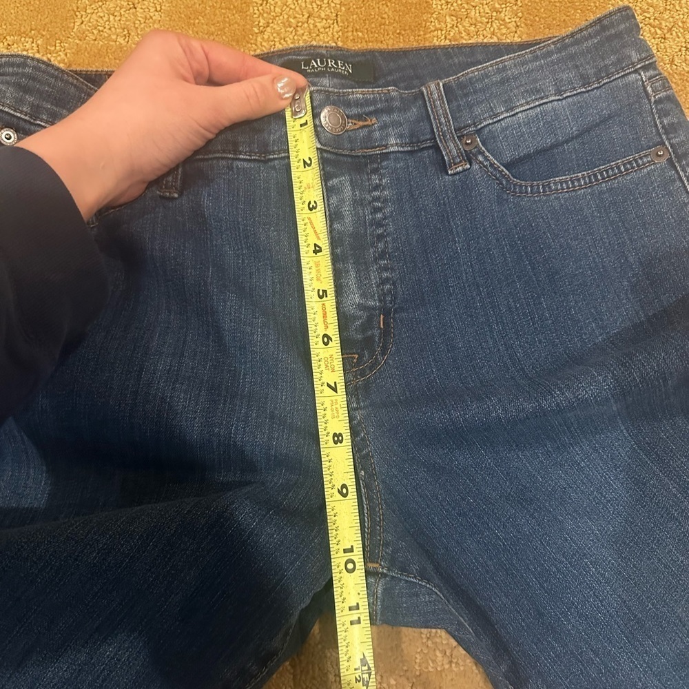 Lauren Ralph Lauren LRL Jeans Straight Leg Women’s Size 10 Classic Dark Wash - Picture 8 of 11